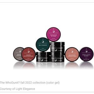 12 Light Elegance Gel Nail Polish Pots